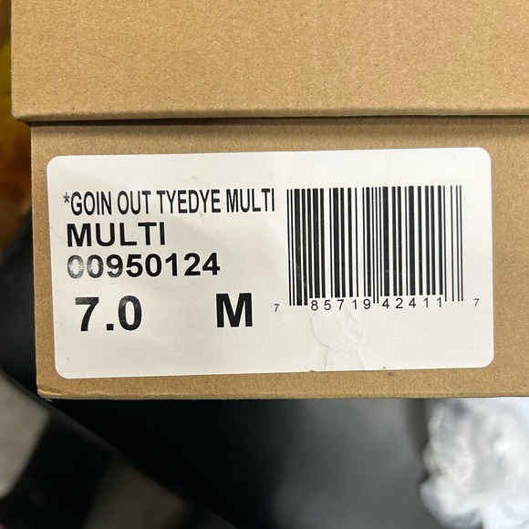 Women’s Size 7 Colorful Tie-Dye Platform Sandals - Picture 3 of 4